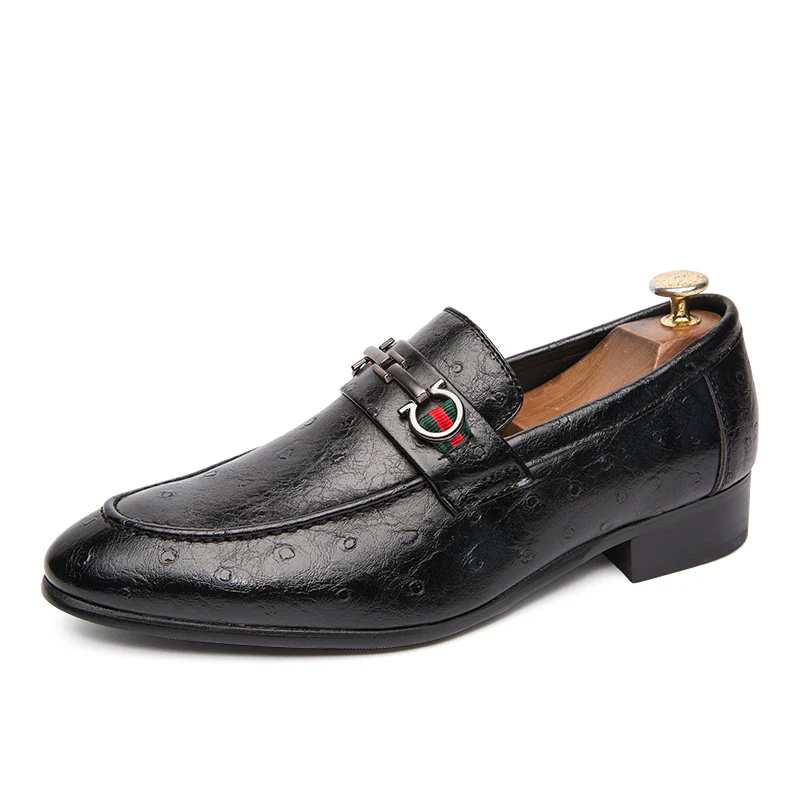 Herren Elegante Mokassins aus hochwertigem Leder mit modischem Schnallenverschluss Heidi Mode - Image 7