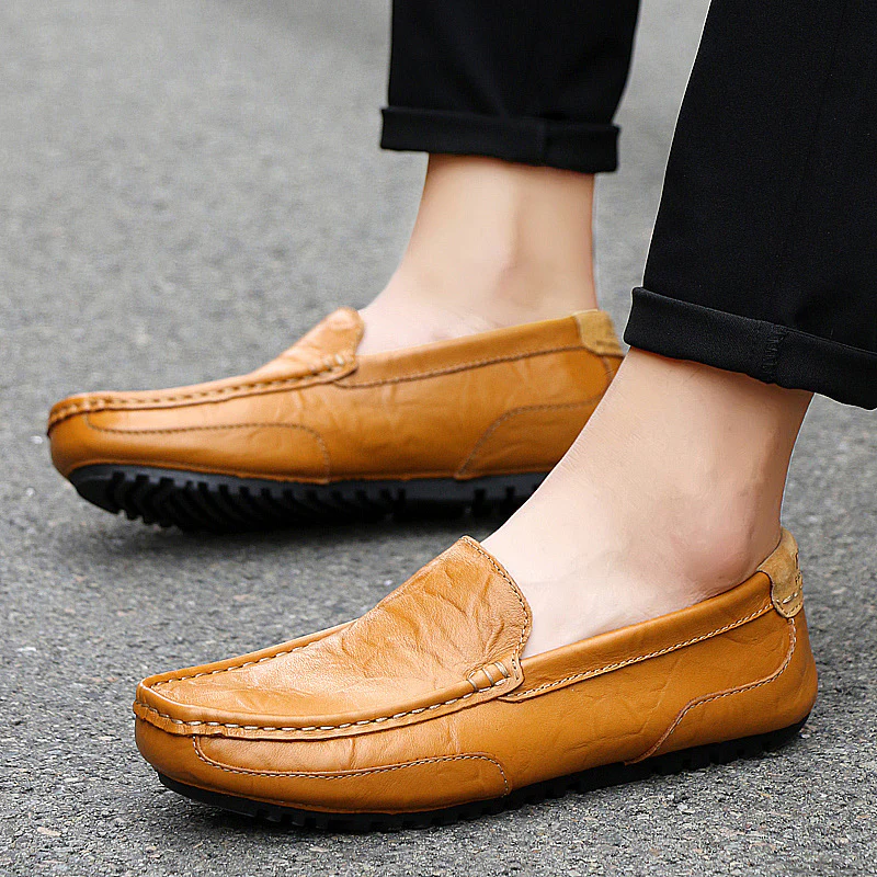 Herren Elegante Mokassins aus weichem Leder Heidi Mode