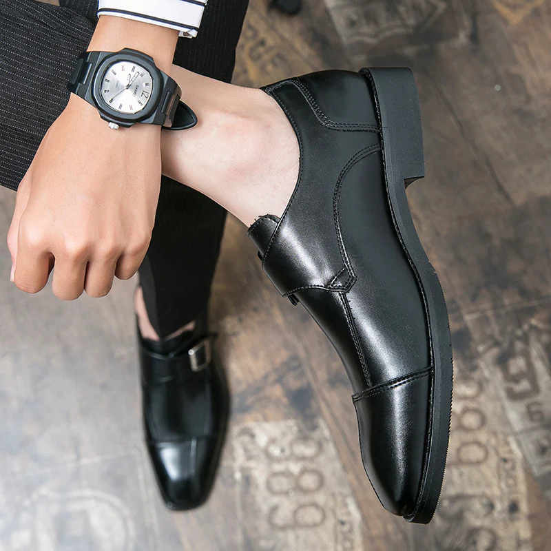 Herren Elegante Mokassins mit modischem Doppel-Monks-Design Heidi Mode - Image 3