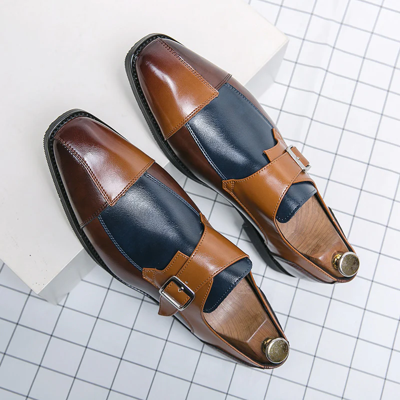 Herren Elegante Mokassins mit modischem Doppel-Monks-Design Heidi Mode - Image 4