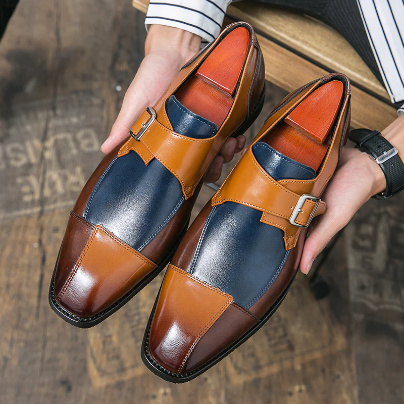 Herren Elegante Mokassins mit modischem Doppel-Monks-Design Heidi Mode - Image 7