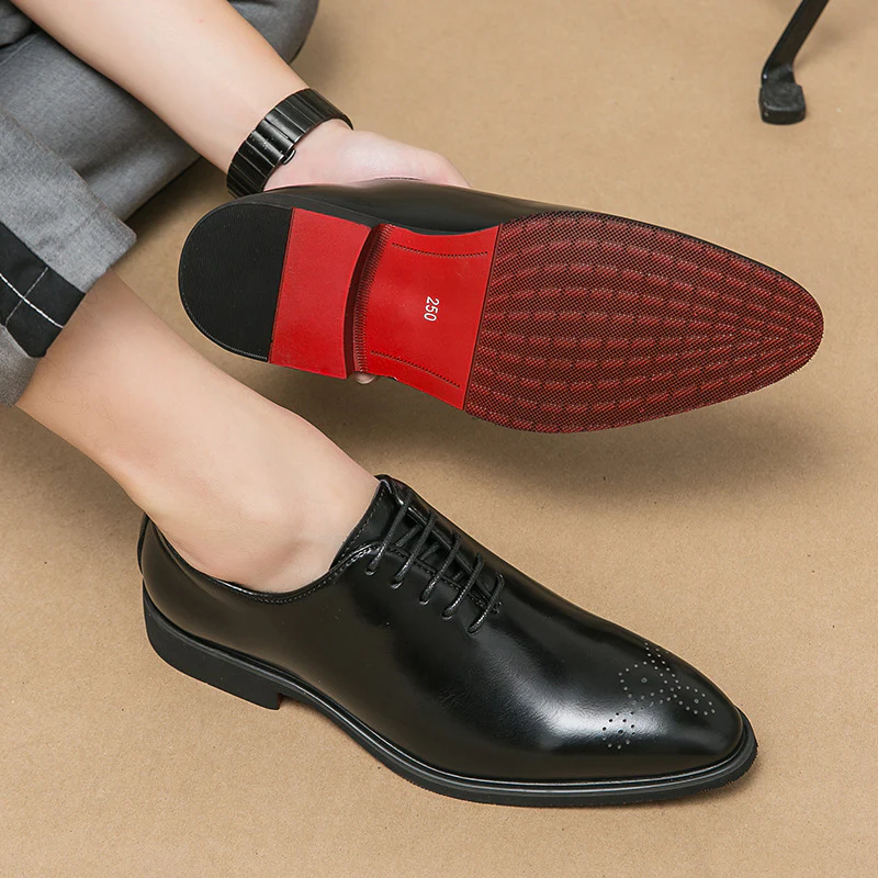 Herren Elegante Schnürschuhe aus hochwertigem Leder Heidi Mode - Image 3