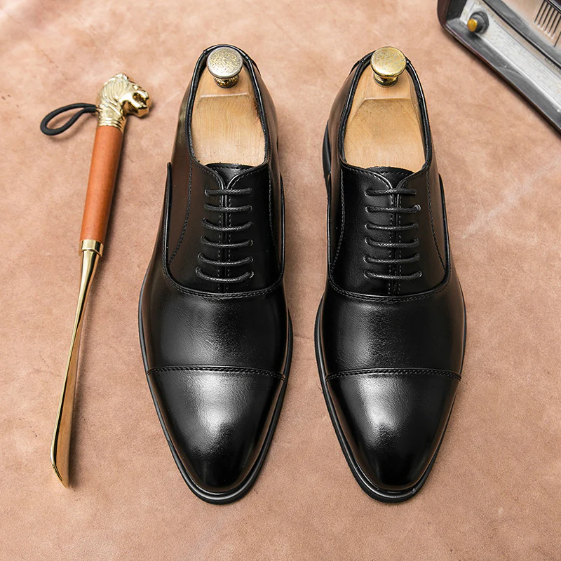 Herren Elegante Schnürschuhe aus hochwertigem Leder mit komfortabler Innensohle Heidi Mode - Image 2