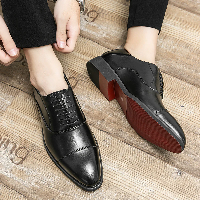 Herren Elegante Schnürschuhe aus hochwertigem Leder mit komfortabler Innensohle Heidi Mode - Image 3