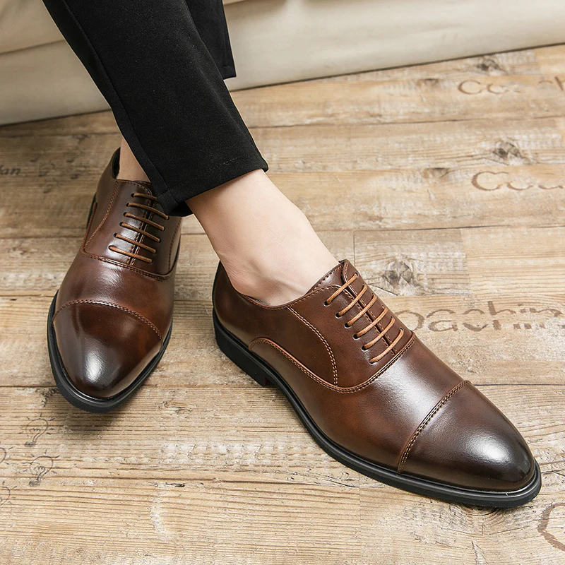 Herren Elegante Schnürschuhe aus hochwertigem Leder mit komfortabler Innensohle Heidi Mode - Image 4