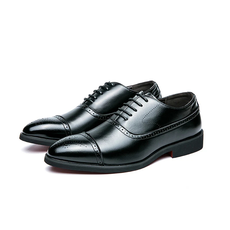 Herren Elegante Schnürschuhe aus hochwertigem Leder mit stilvoller Perforation Heidi Mode - Image 5