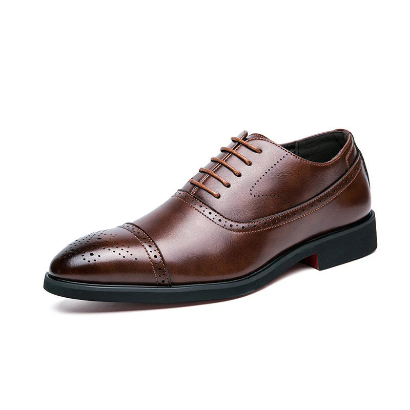 Herren Elegante Schnürschuhe aus hochwertigem Leder mit stilvoller Perforation Heidi Mode - Image 6