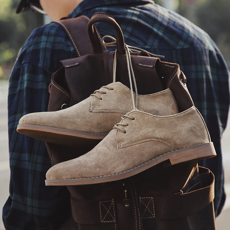 Herren Elegante Schnürschuhe aus weichem Wildleder Heidi Mode - Image 2