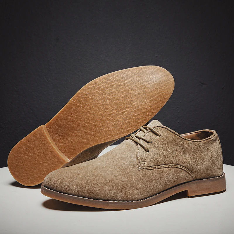 Herren Elegante Schnürschuhe aus weichem Wildleder Heidi Mode - Image 4
