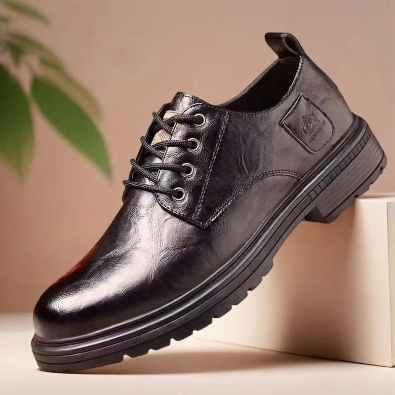 Herren Elegante Schnürschuhe mit hochwertigem Leder und rutschfester Sohle Heidi Mode