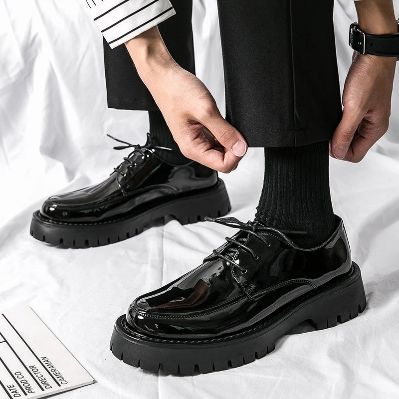 Herren Elegante Schnürschuhe mit stabiler Profilsohle und klassischem Design Heidi Mode - Image 6