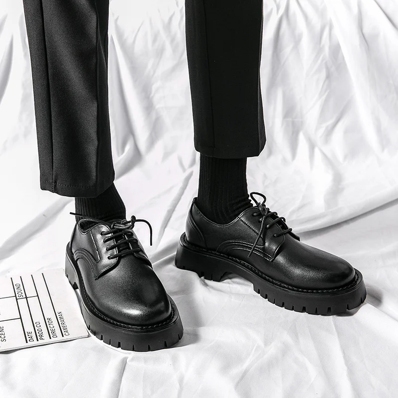Herren Elegante Schnürschuhe mit stabiler Profilsohle und klassischem Design Heidi Mode - Image 7
