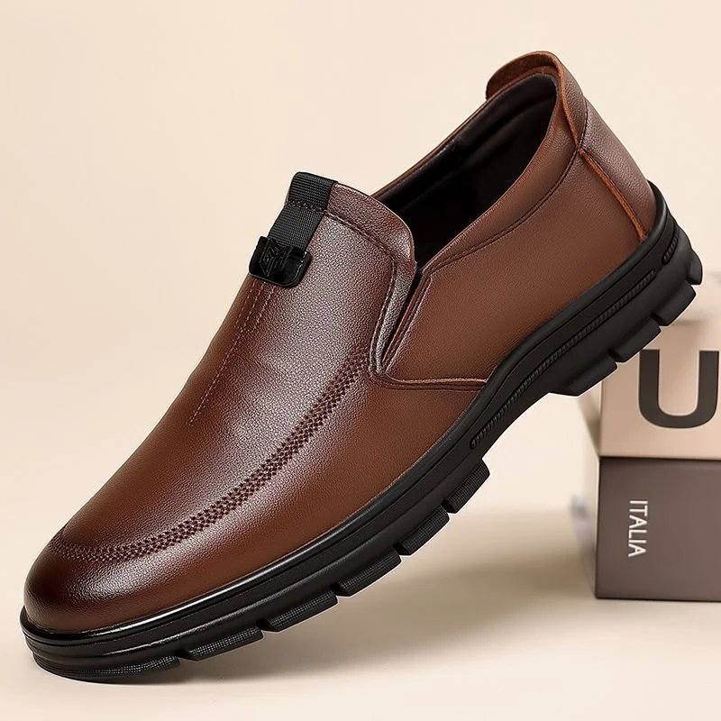 Herren Elegante Slip-On Lederschuhe mit ergonomischer Passform Heidi Mode - Image 5