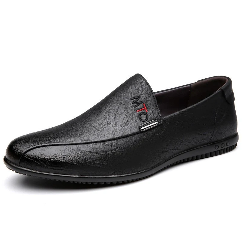 Herren Elegante Slip-On Lederschuhe mit rutschfester Sohle und komfortablem Fußbett Heidi Mode - Image 5
