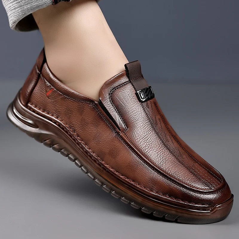 Herren Elegante Slip-On Schuhe aus qualitativ hochwertigem Leder Heidi Mode - Image 4