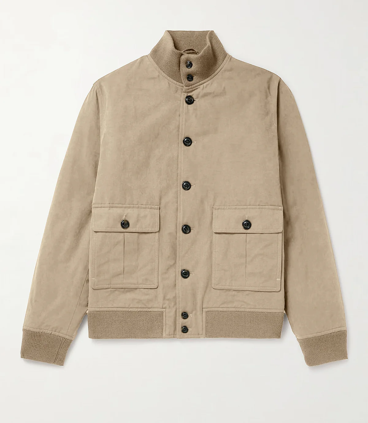 Herren elegante Wildlederjacke mit praktischem Kragen und aufgesetzten Taschen Heidi-Mode - Image 7
