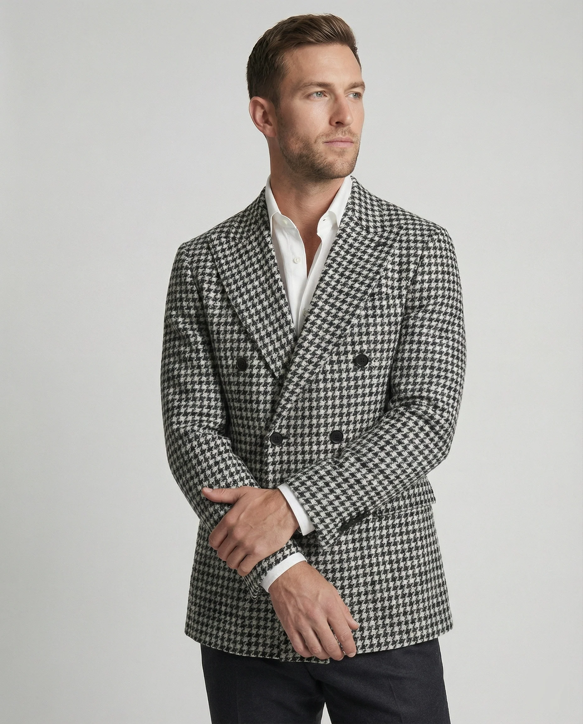 Herren Karoblazer mit modernem Schnitt – eleganter Herren Blazer