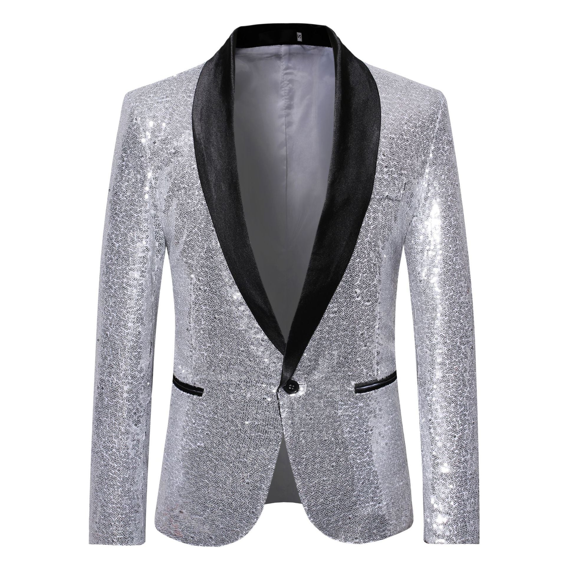 Herren eleganter Pailletten Blazer im modernen Schnitt Heidi-Mode - Image 3