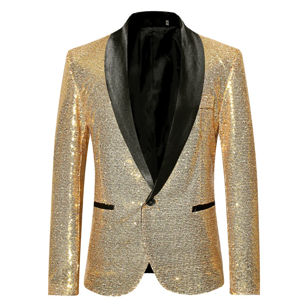Herren eleganter Pailletten Blazer im modernen Schnitt Heidi-Mode - Image 7