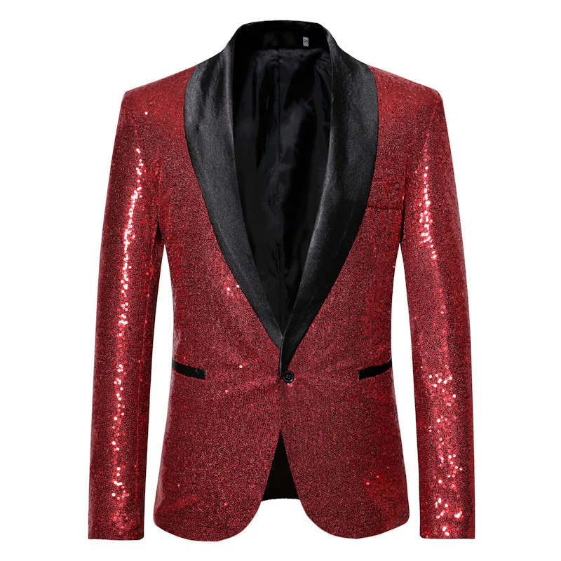 Herren eleganter Pailletten Blazer im modernen Schnitt Heidi-Mode - Image 9