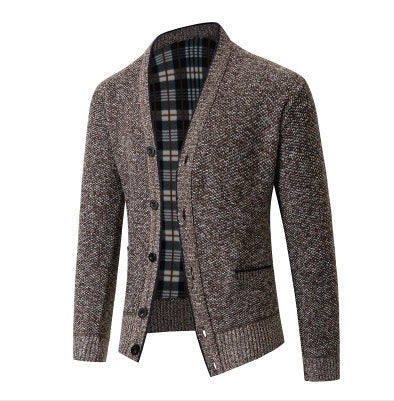 Herren Strickjacke kariert elegant - Image 10