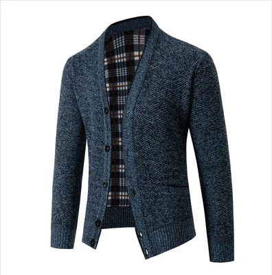 Herren Strickjacke kariert elegant - Image 11