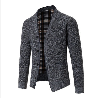 Herren Strickjacke kariert elegant - Image 12
