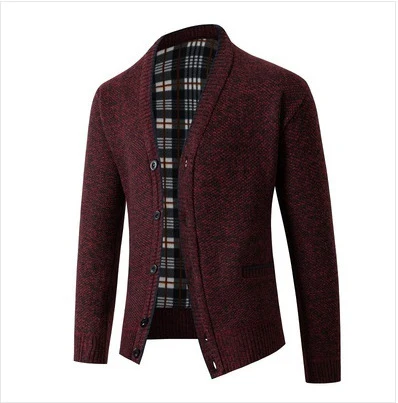Herren Strickjacke kariert elegant - Image 6