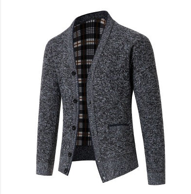Herren Strickjacke kariert elegant - Image 7