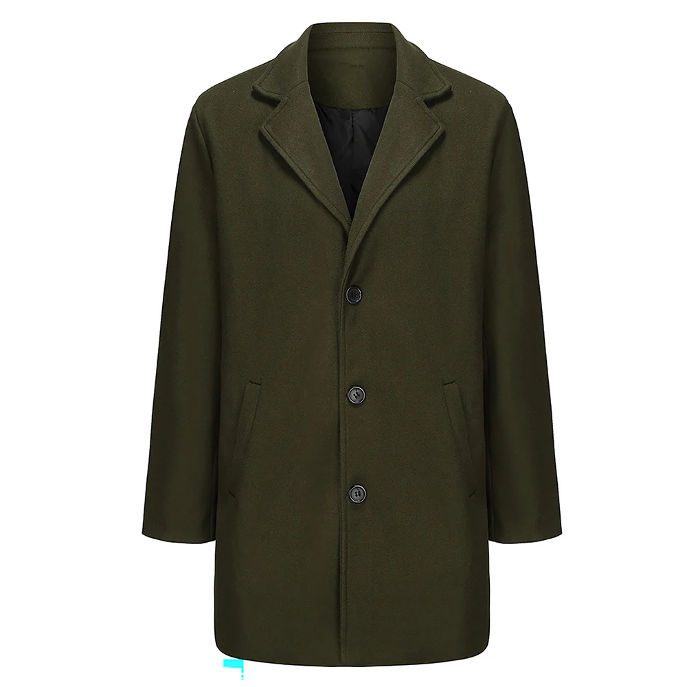 Herren Eleganter Wollmantel mit hochwertiger Verarbeitung Heidi-Mode - Image 5