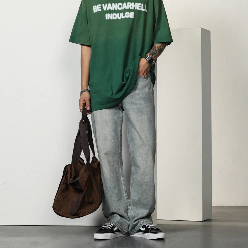 Herren Entspannte Bootcut-Jeans mit Hohem Bund und Lässigem Schnitt Heidi-Mode - Image 3