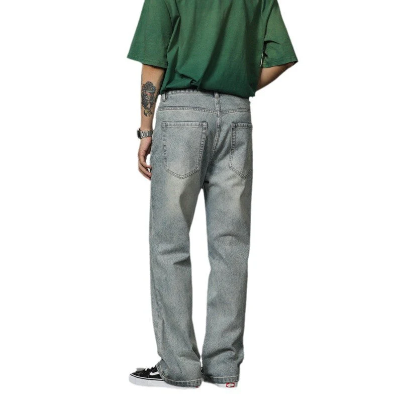 Herren Entspannte Bootcut-Jeans mit Hohem Bund und Lässigem Schnitt Heidi-Mode - Image 5