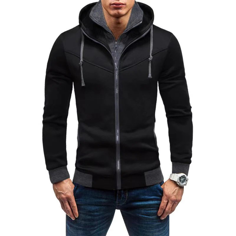 Herren Fleece-Kapuzenjacke mit stylischem Design und praktischen Taschen Heidi-Mode - Image 2