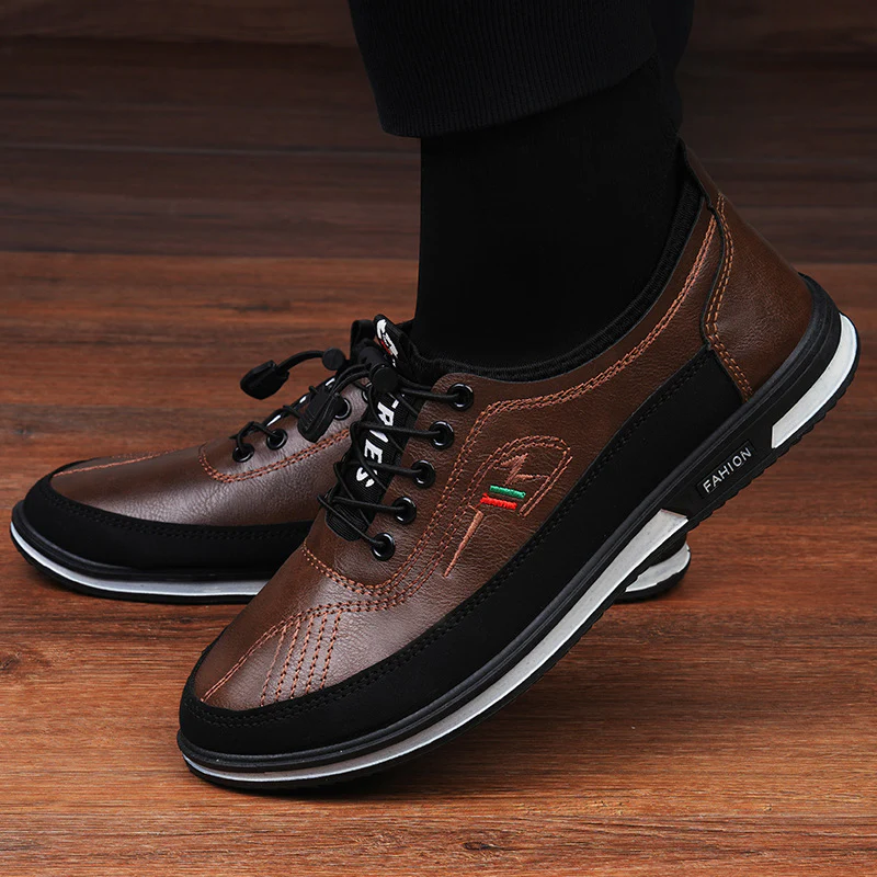 Herren Freizeit-Schnürschuhe mit innovativer Schnellschnürtechnologie und rutschfester Sohle Heidi Mode