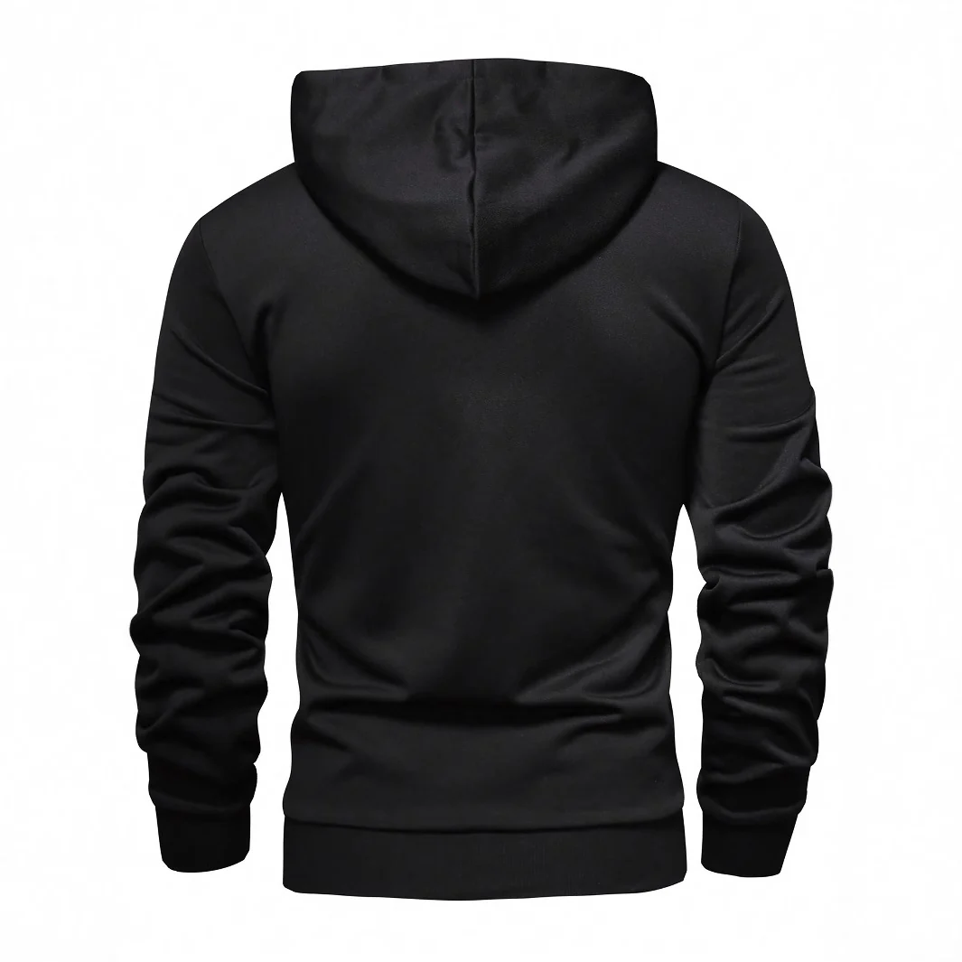 Herren Hoodie mit innovativem Kragen und praktischer Taschenlösung Heidi-Mode - Image 7