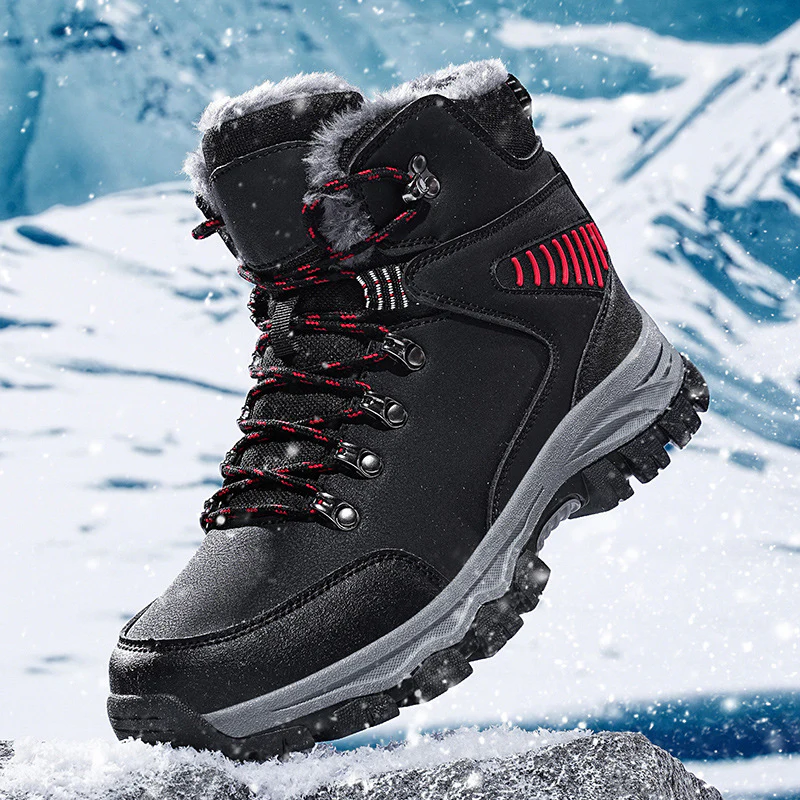 Herren isolierte Winterwanderstiefel mit rutschfester Profilsohle und atmungsaktivem Obermaterial Heidi Mode - Image 2