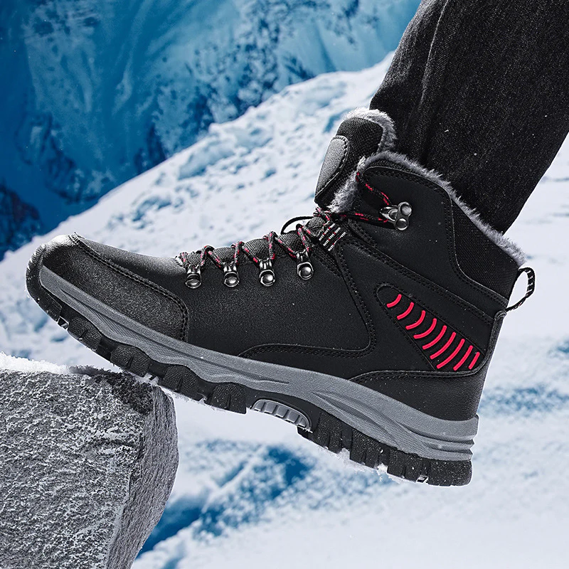 Herren isolierte Winterwanderstiefel mit rutschfester Profilsohle und atmungsaktivem Obermaterial Heidi Mode - Image 3