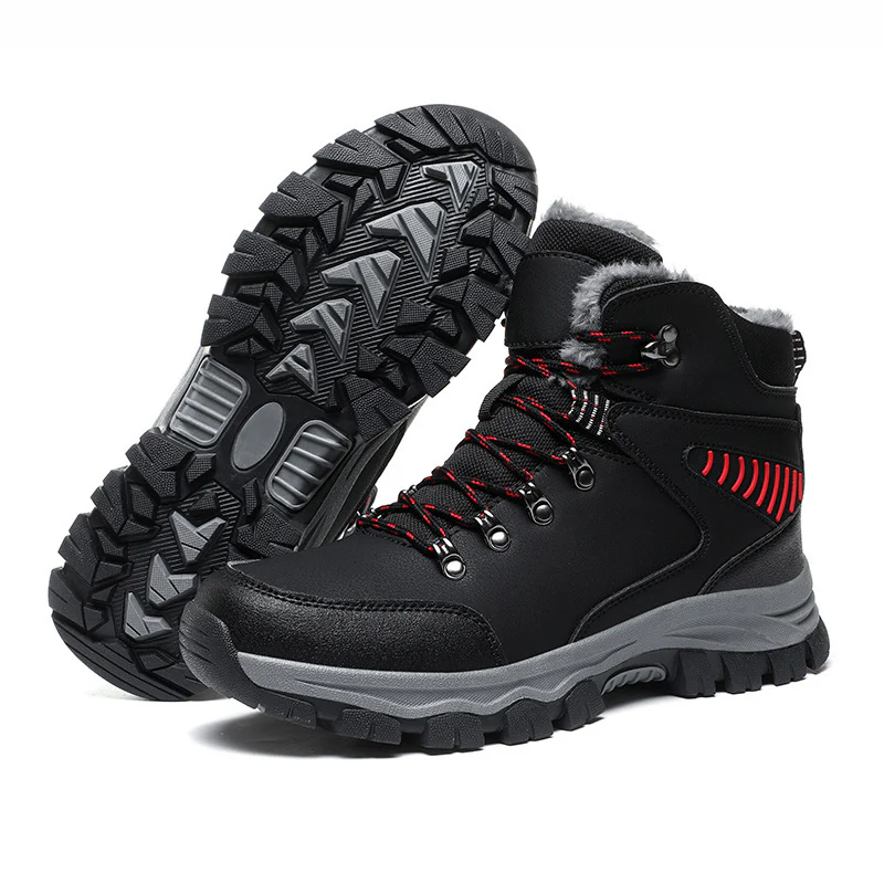 Herren isolierte Winterwanderstiefel mit rutschfester Profilsohle und atmungsaktivem Obermaterial Heidi Mode - Image 5