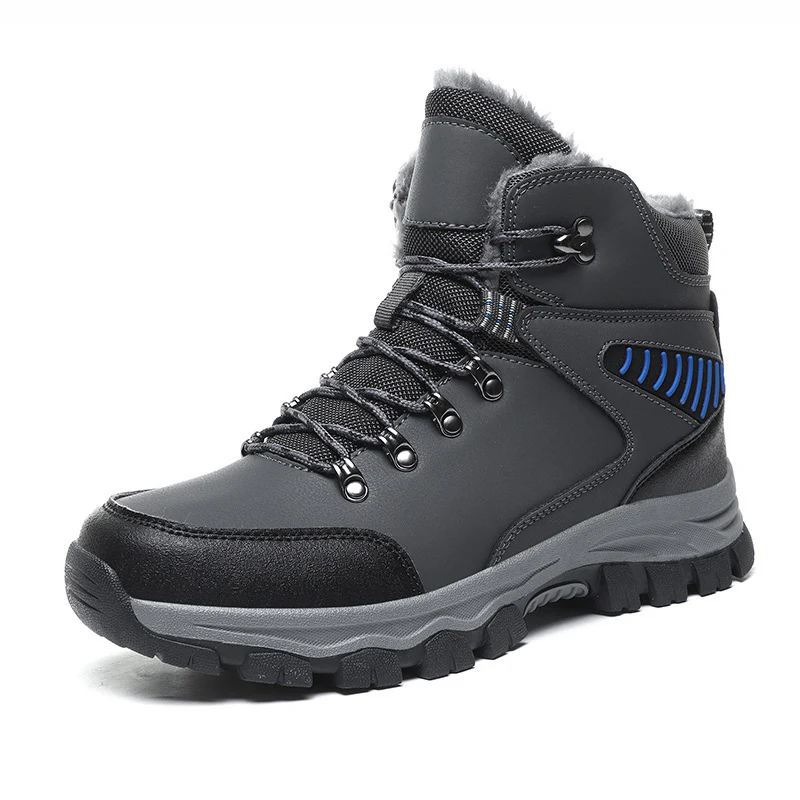 Herren isolierte Winterwanderstiefel mit rutschfester Profilsohle und atmungsaktivem Obermaterial Heidi Mode - Image 7