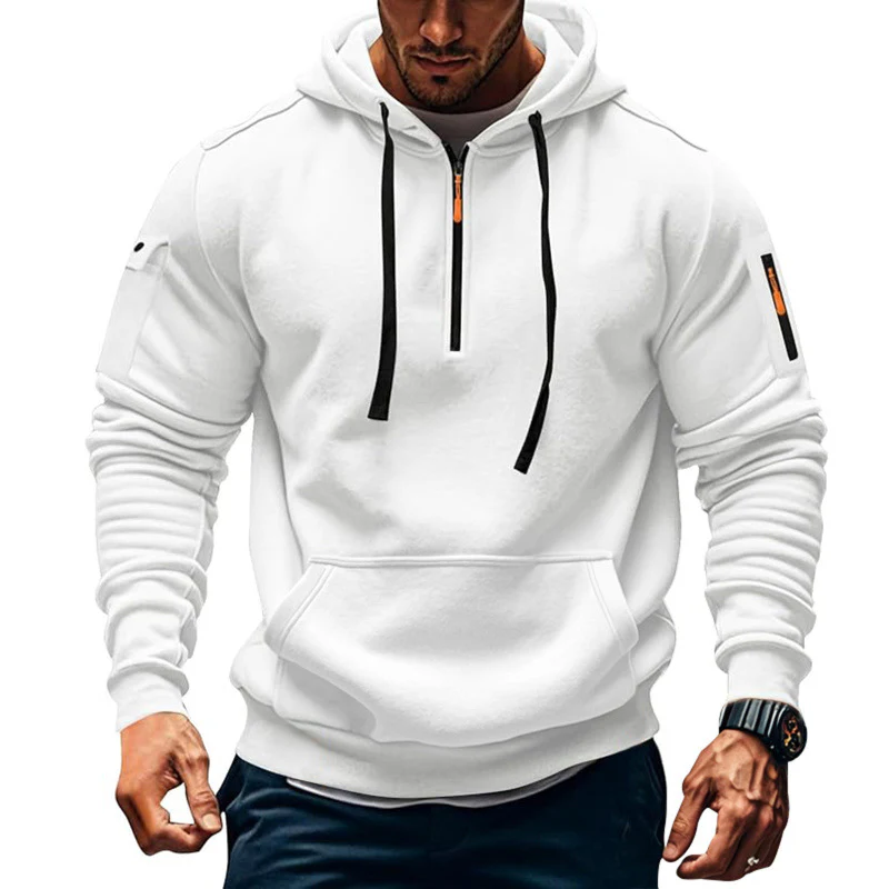 Herren Kapuzenpullover mit modernem Reißverschluss und praktischen Taschen Heidi-Mode - Image 10