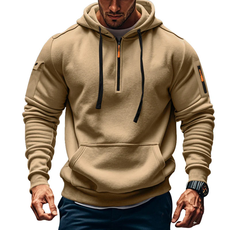Herren Kapuzenpullover mit modernem Reißverschluss und praktischen Taschen Heidi-Mode - Image 8