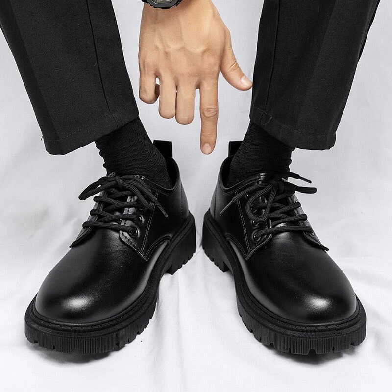 Herren Klassische Schnürschuhe mit verstärkter Sohle und zeitlosem Design Heidi Mode - Image 3