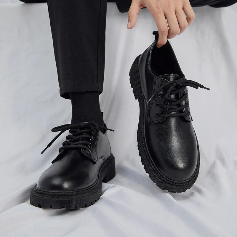 Herren Klassische Schnürschuhe mit verstärkter Sohle und zeitlosem Design Heidi Mode - Image 4