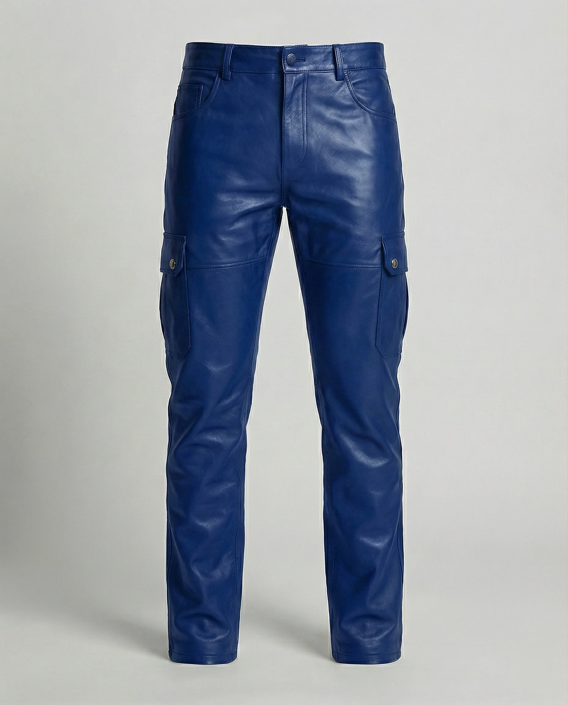 Herren Kunstleder Cargo-Hose mit modernen Details - Image 6