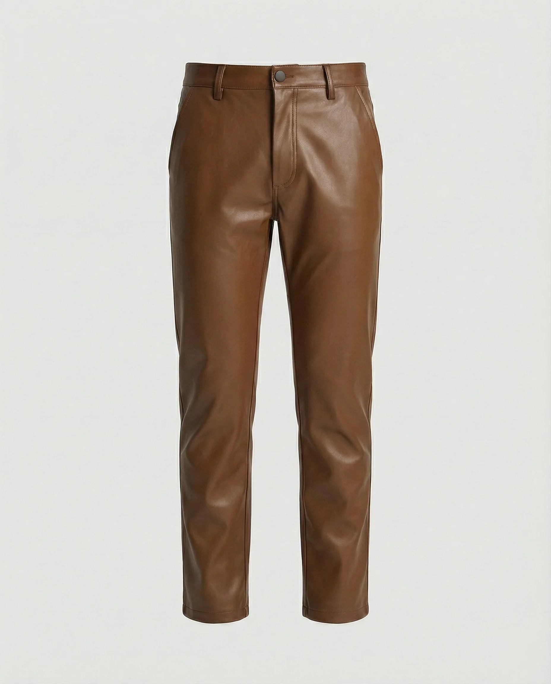 Herren Kunstleder Hose schmal geschnitten - Image 6