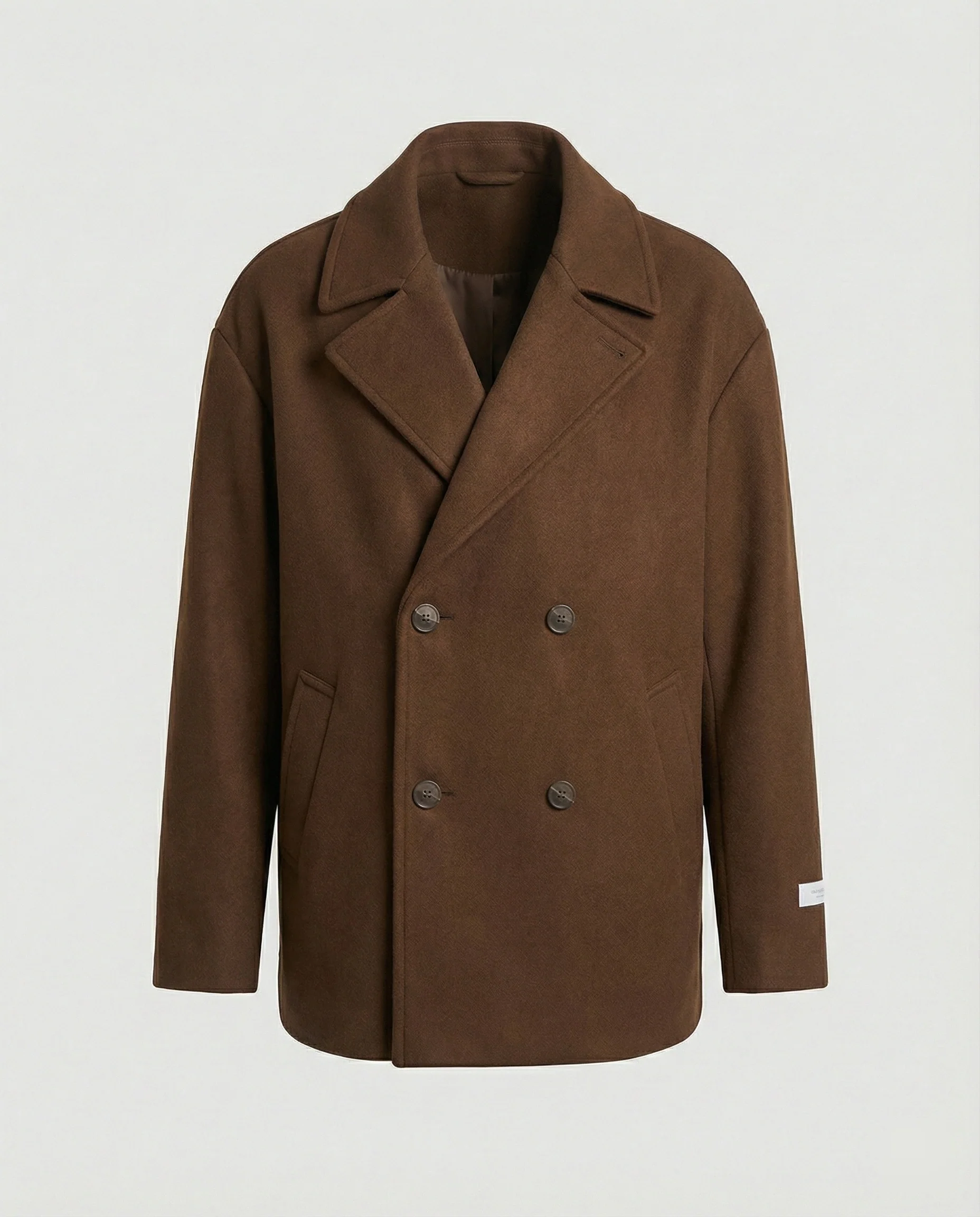 Herren kurzer Wollmix-Sakko mit kastiger Silhouette, tiefem Revers und verdeckten Eingrifftaschen Heidi-Mode - Image 6