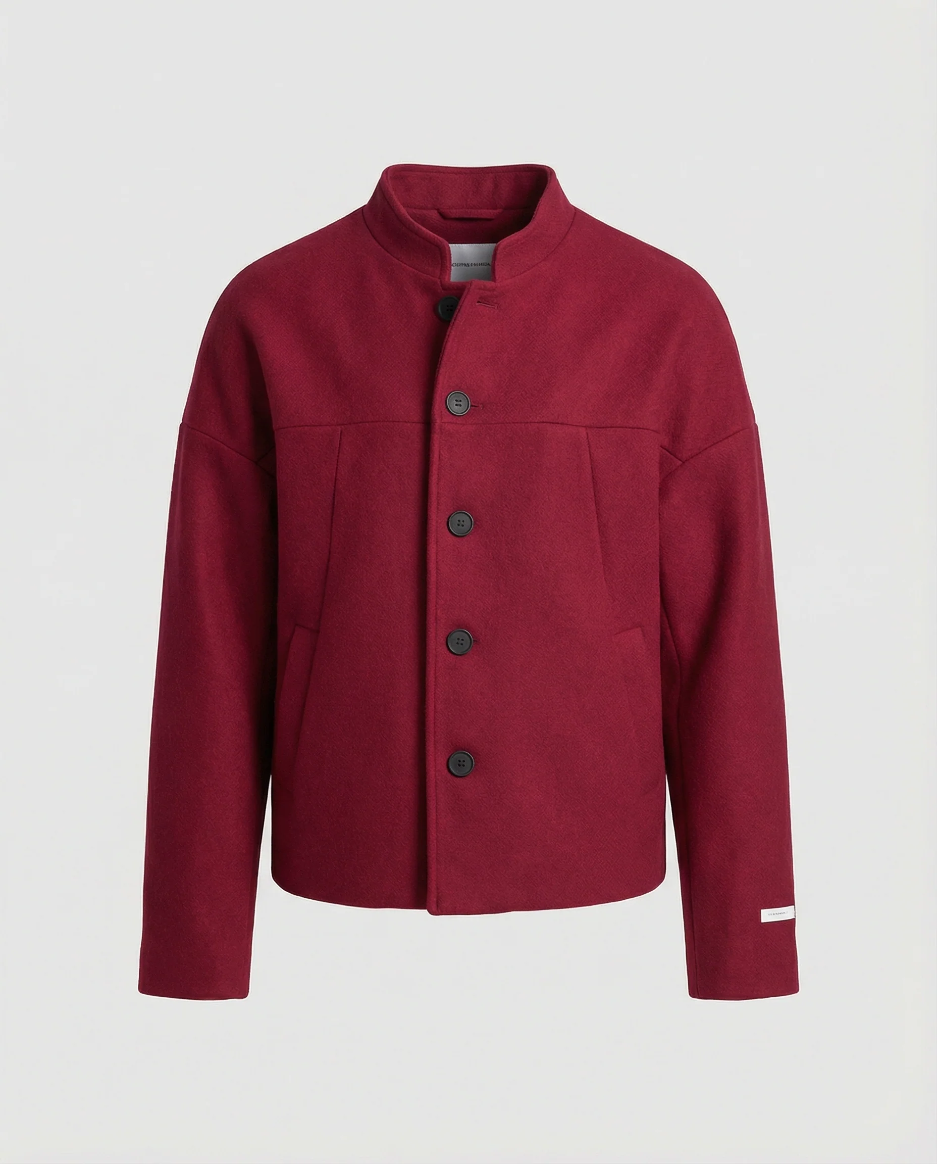 Herren Kurzjacke Herbst Retro China-Stil Lockerer Fit Blazer - Image 5