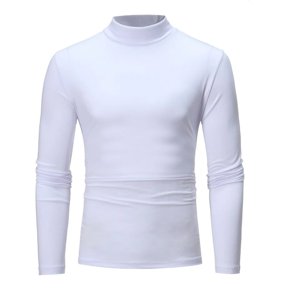 Herren Langarm T-Shirt mit stehendem Kragen und figurschmeichelndem Schnitt Heidi-Mode - Image 3
