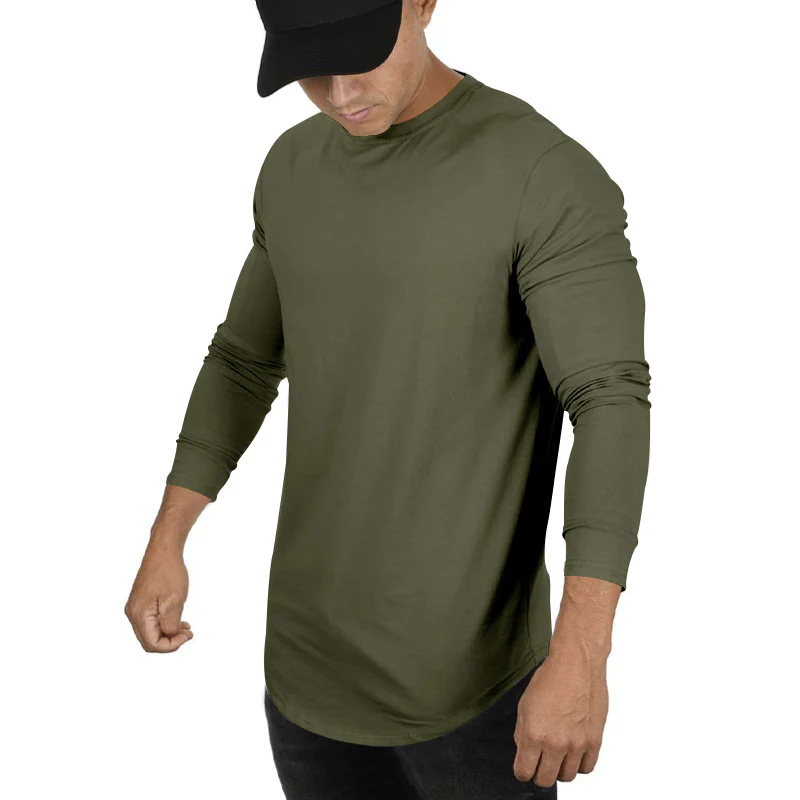 Herren Langarmshirt mit innovativem Schnitt und atmungsaktiver Struktur Heidi-Mode - Image 3