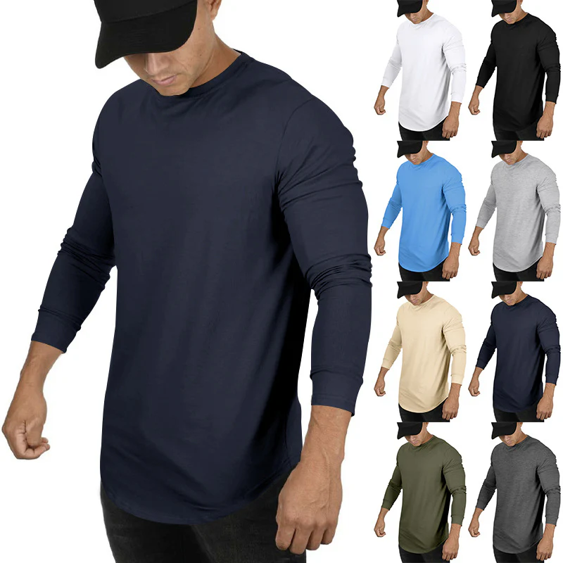 Herren Langarmshirt mit innovativem Schnitt und atmungsaktiver Struktur Heidi-Mode - Image 8